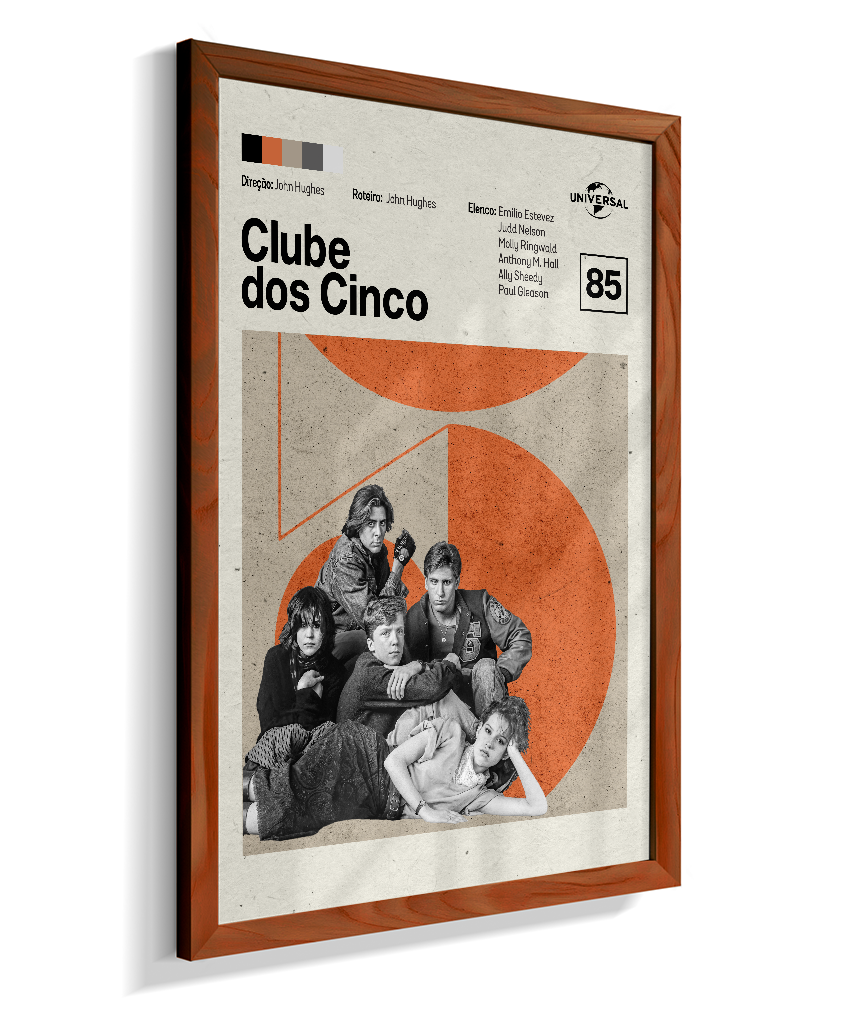 Quadro Clube dos Cinco Minimalista
