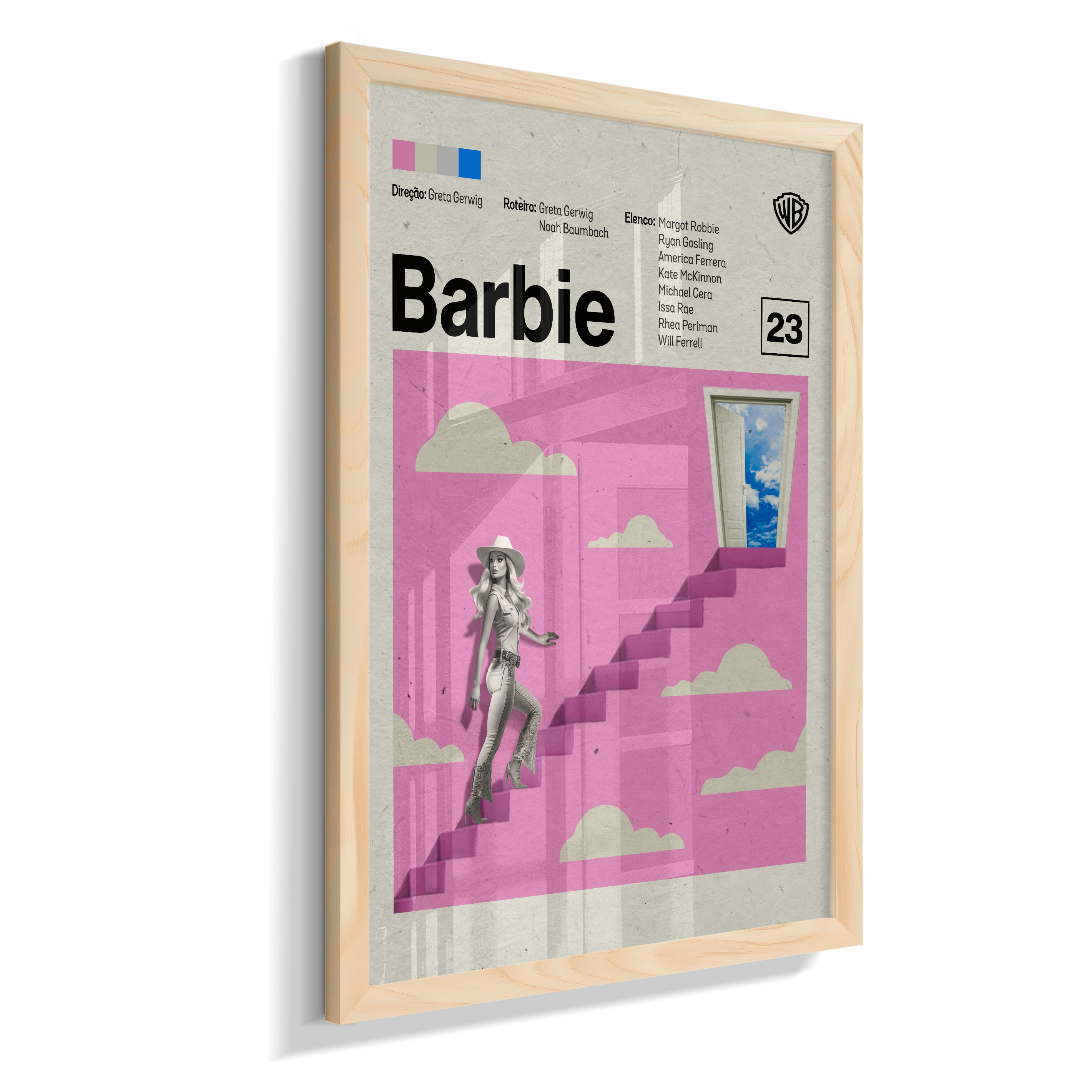 Quadro Barbie Minimalista