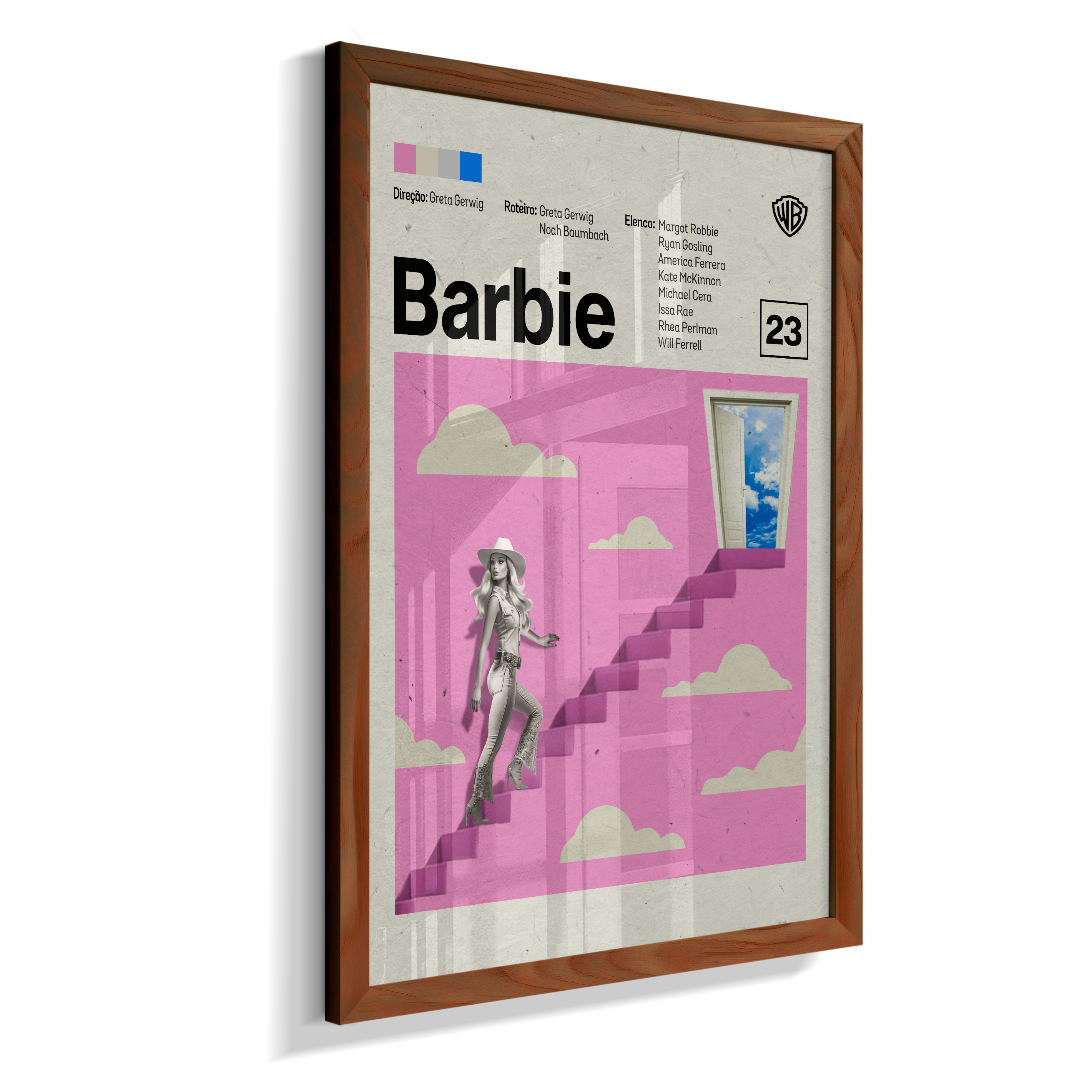 Quadro Barbie Minimalista
