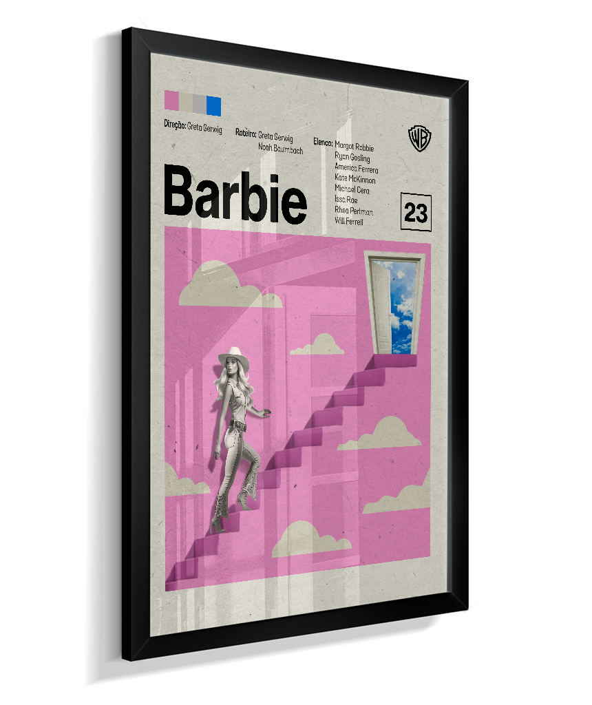 Quadro Barbie Minimalista