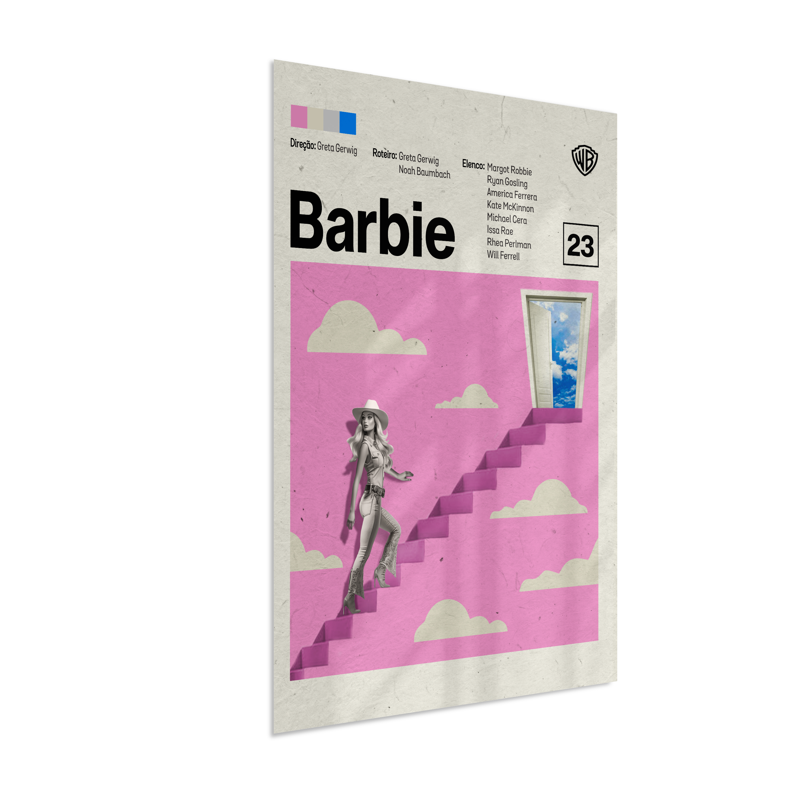 Quadro Barbie Minimalista