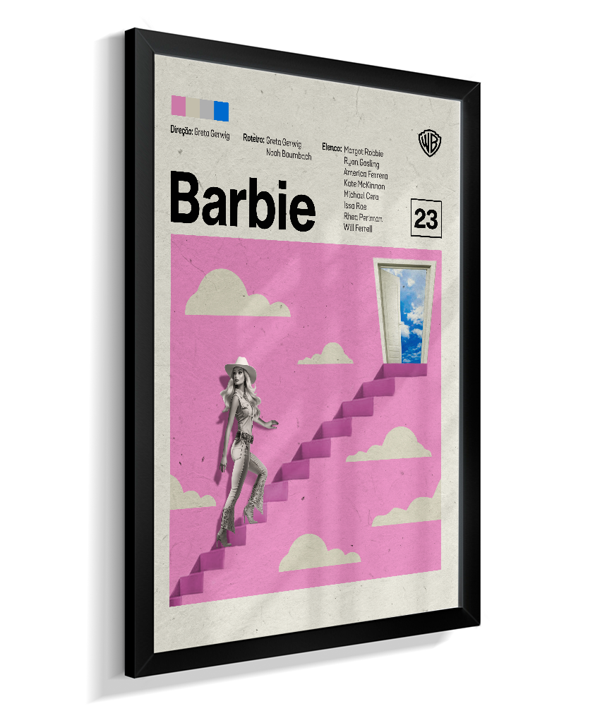 Quadro Barbie Minimalista