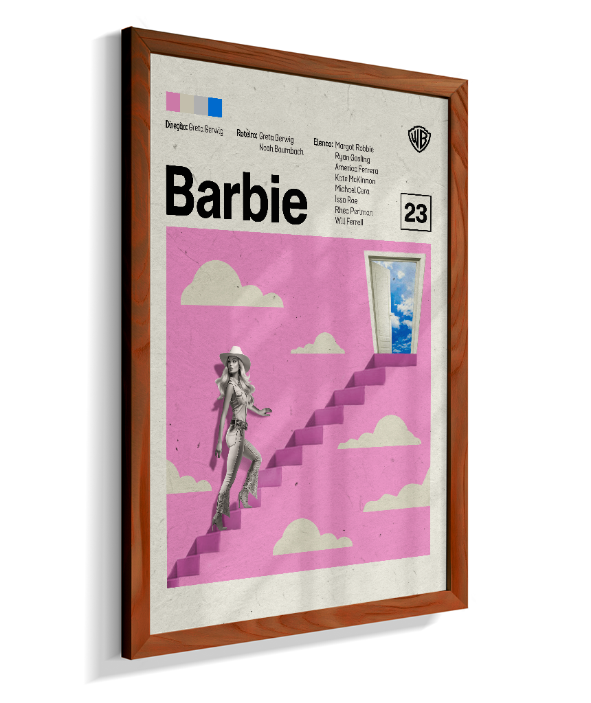 Quadro Barbie Minimalista