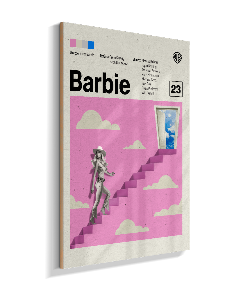 Quadro Barbie Minimalista