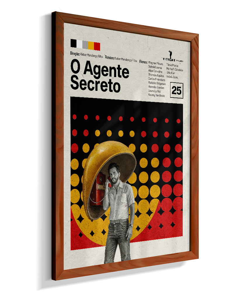 Quadro O Agente Secreto Minimalista