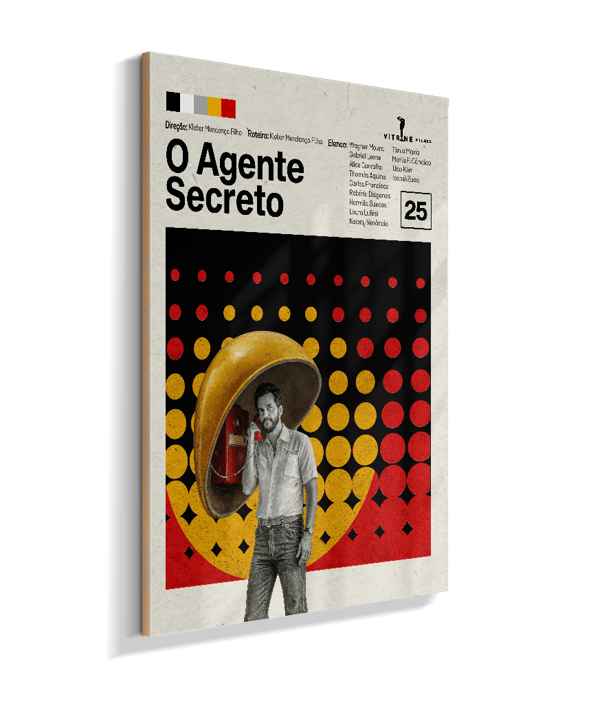 Quadro O Agente Secreto Minimalista