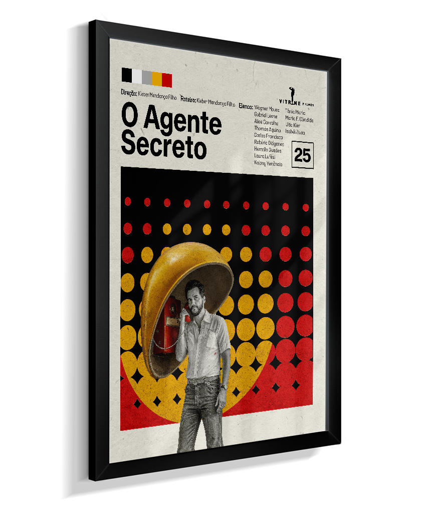 Quadro O Agente Secreto Minimalista