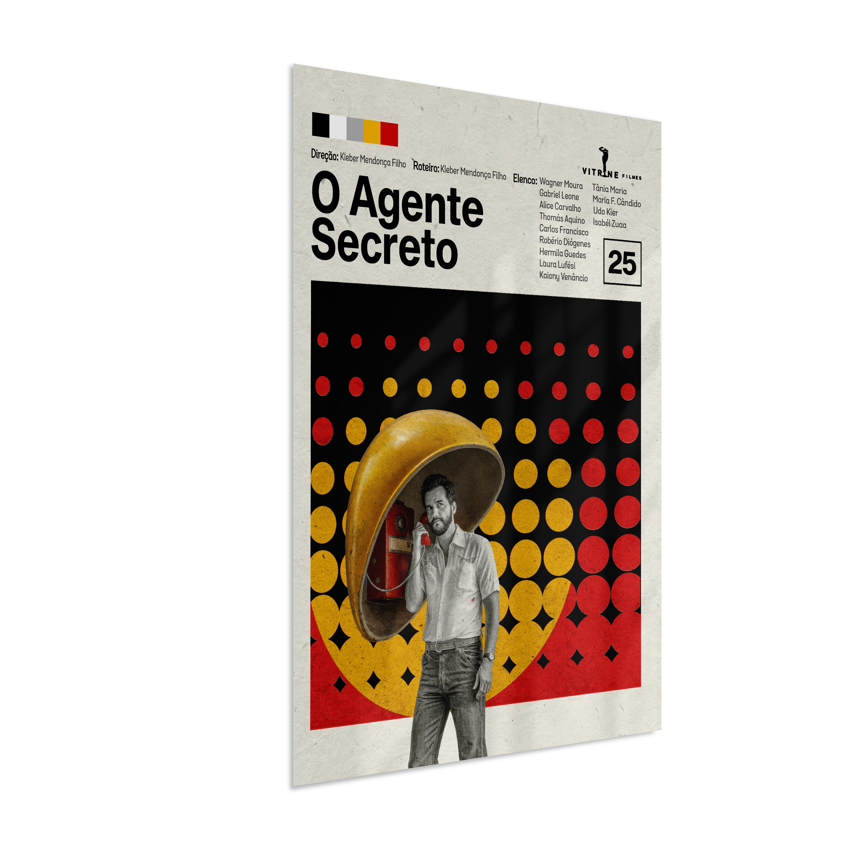 Quadro O Agente Secreto Minimalista