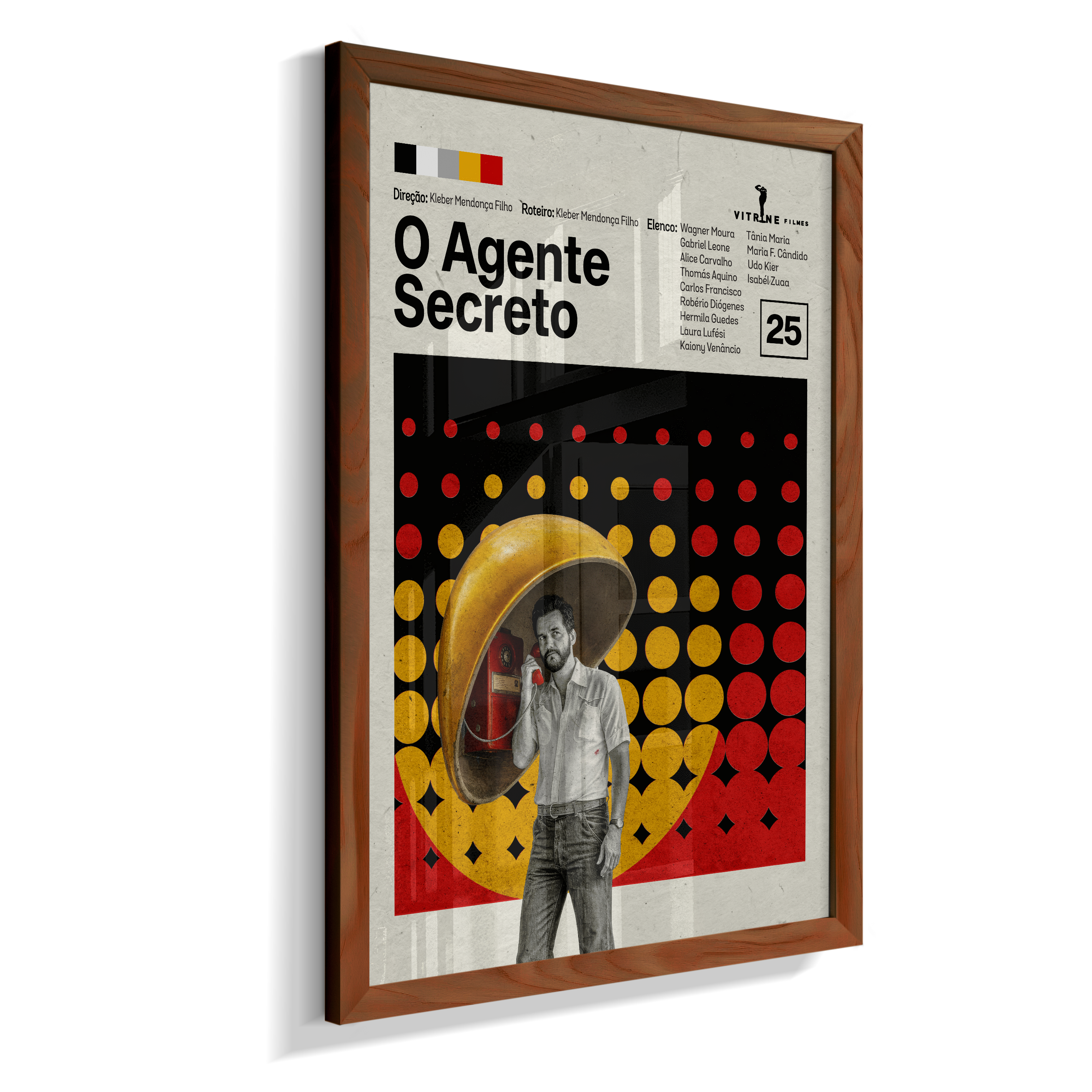 Quadro O Agente Secreto Minimalista