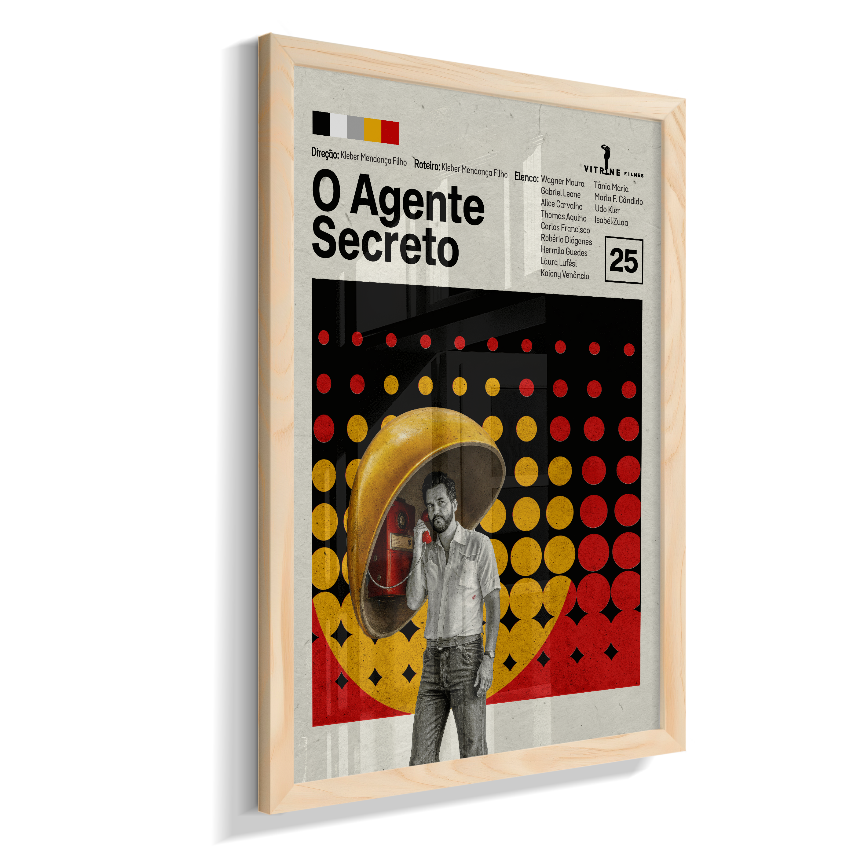 Quadro O Agente Secreto Minimalista