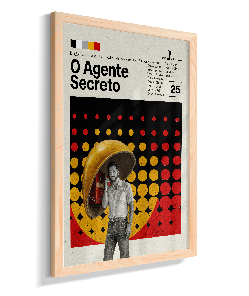 Quadro O Agente Secreto Minimalista