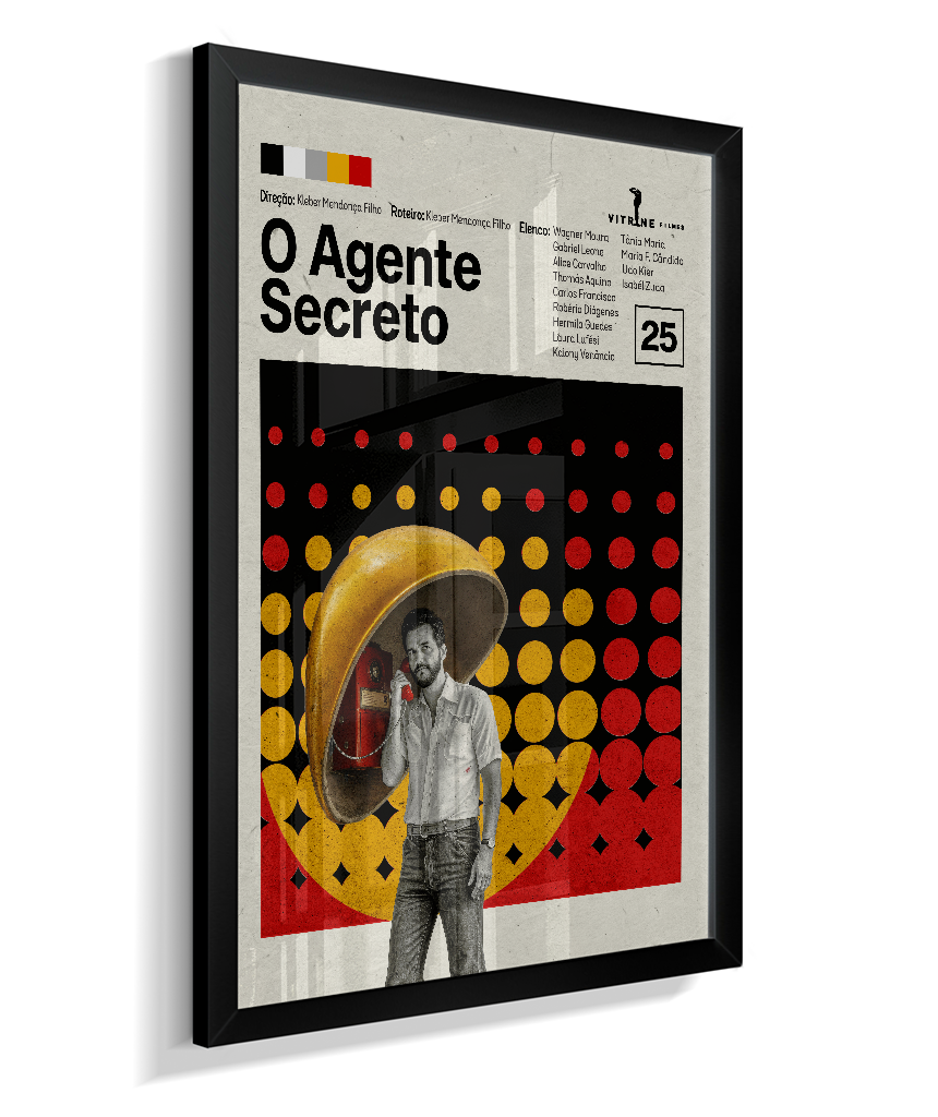 Quadro O Agente Secreto Minimalista