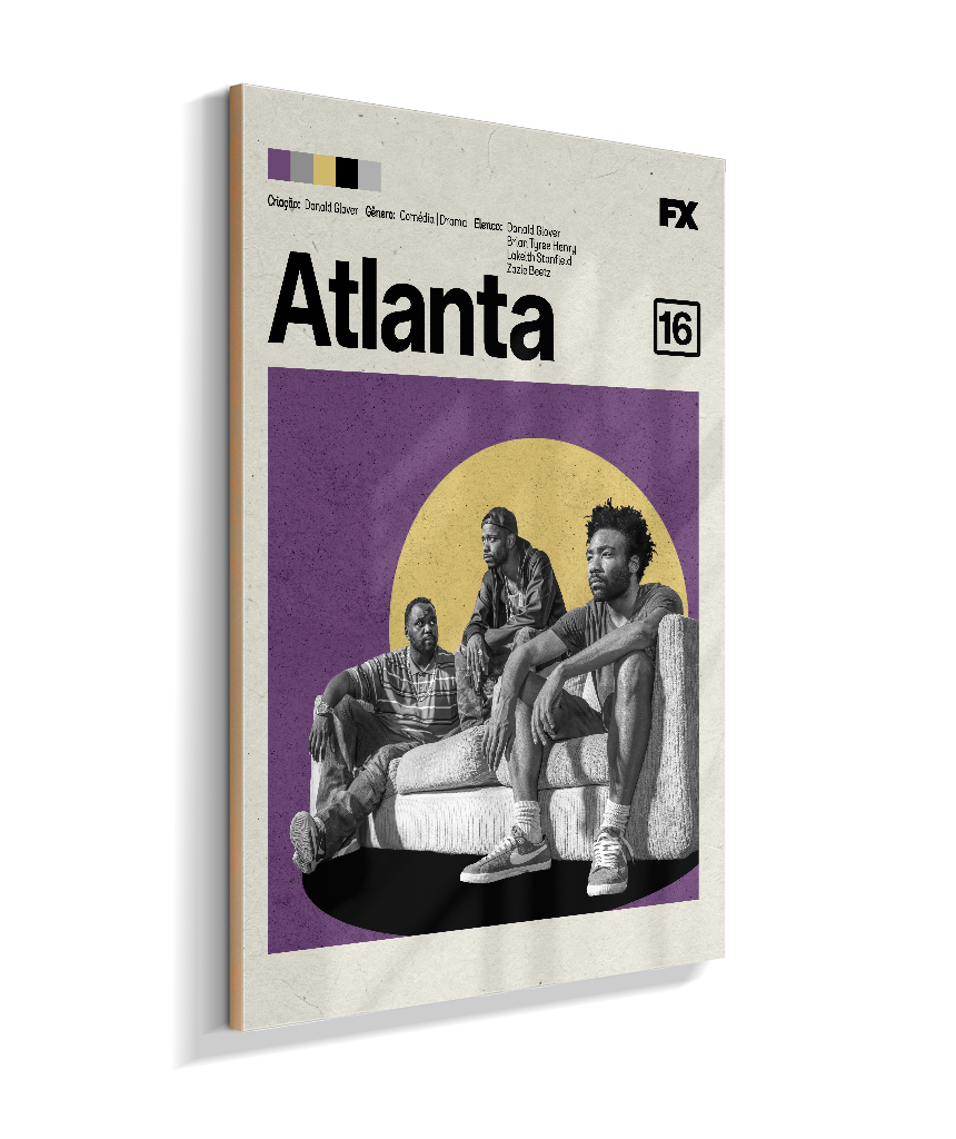 Quadro Atlanta Minimalista — Pôster Decorativo Série FX