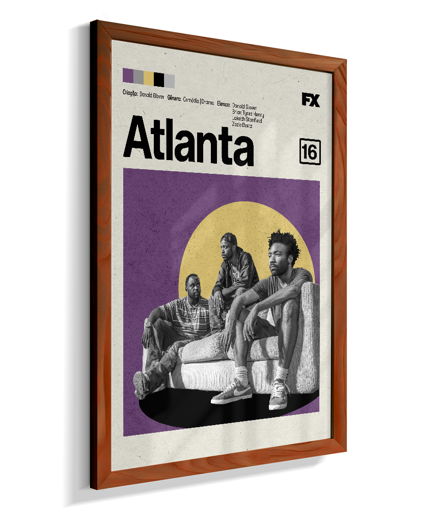Quadro Atlanta Minimalista — Pôster Decorativo Série FX
