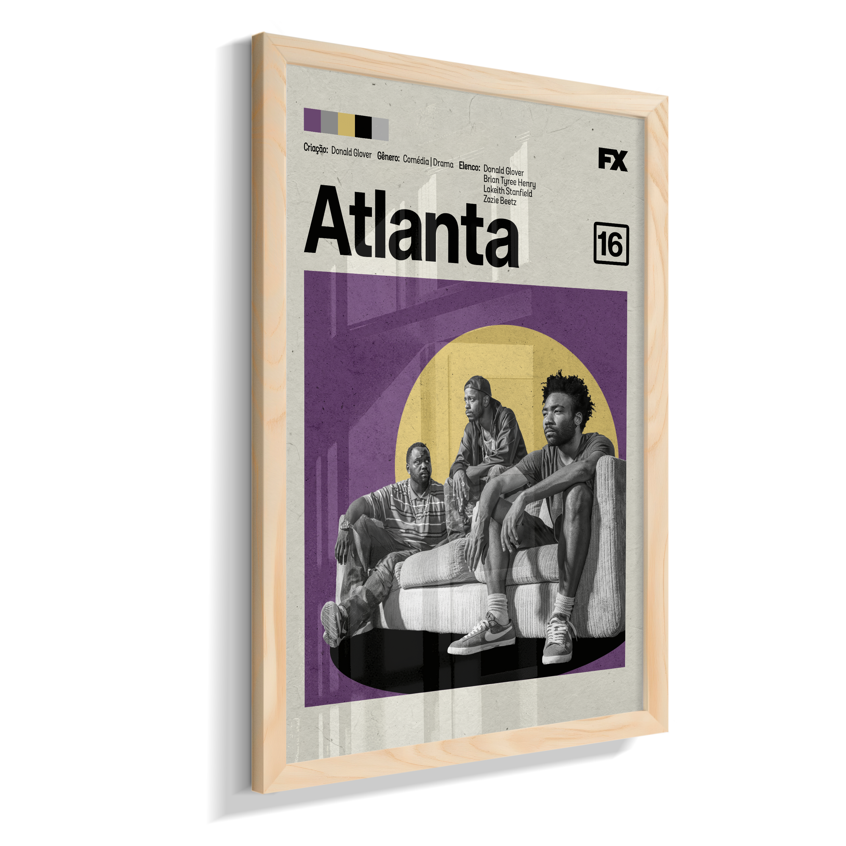 Quadro Atlanta Minimalista — Pôster Decorativo Série FX