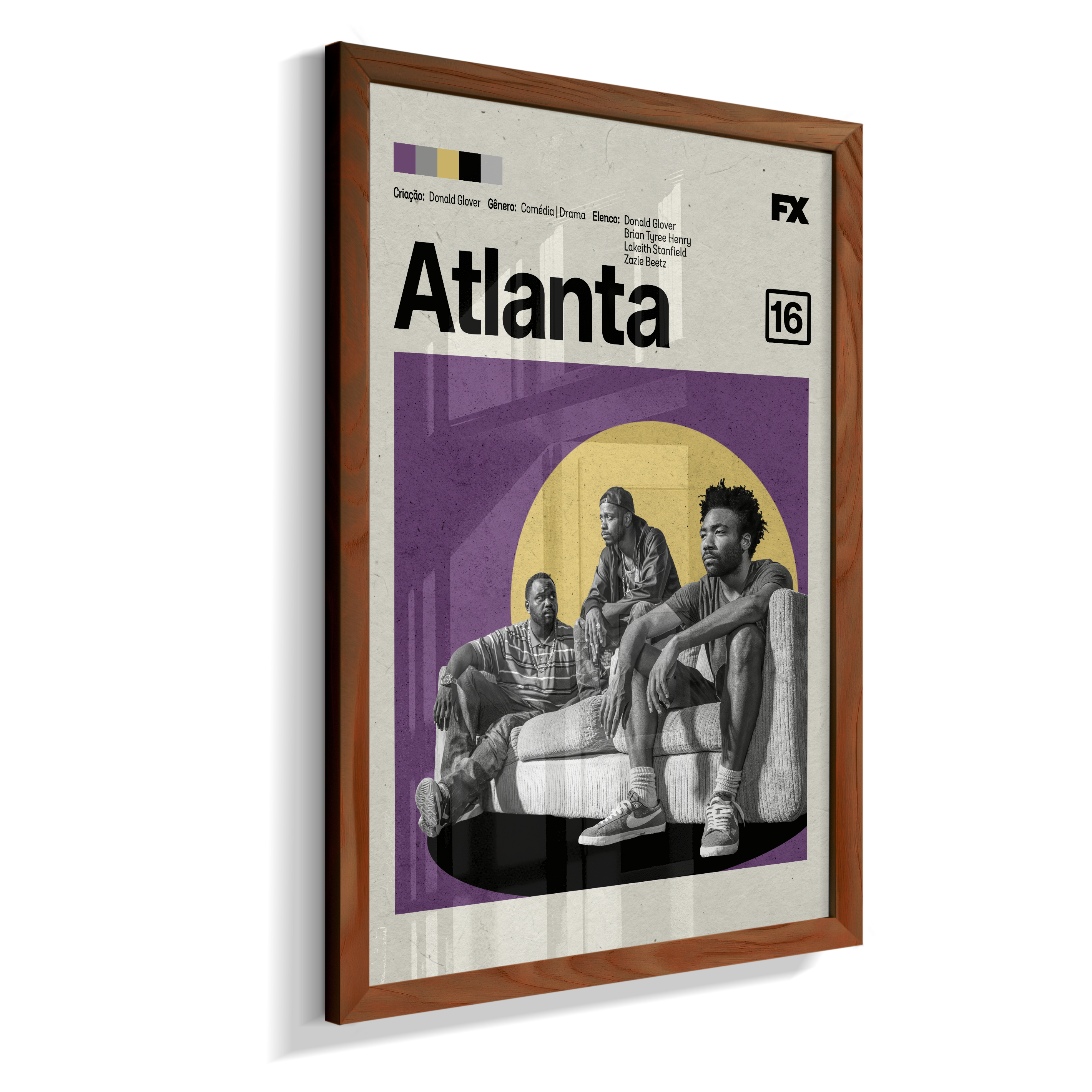Quadro Atlanta Minimalista — Pôster Decorativo Série FX