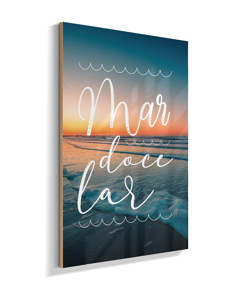 Placa Decorativo Mar Doce Lar