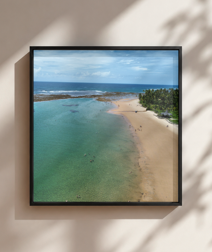 Quadro Praia Taipus de Fora  - Quadrado