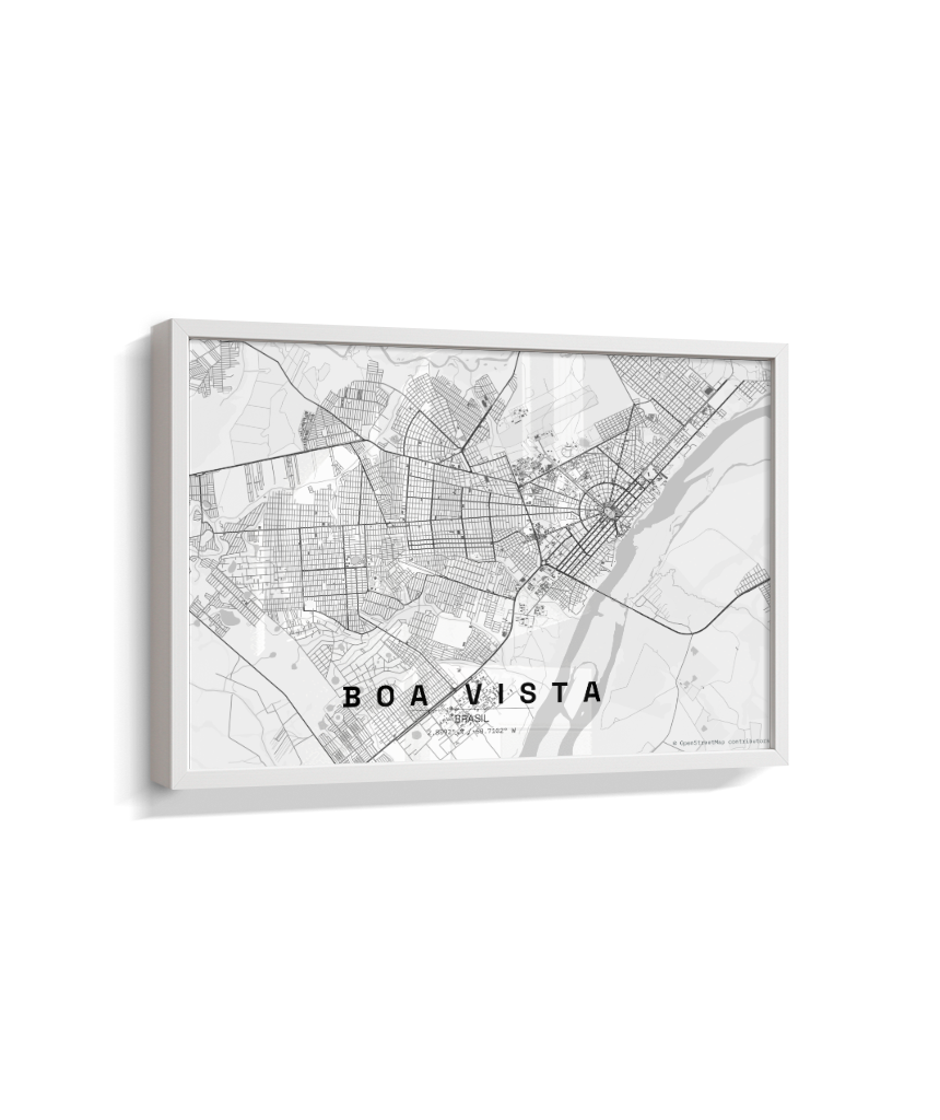 Quadro Mapa de Boa Vista - Horizontal