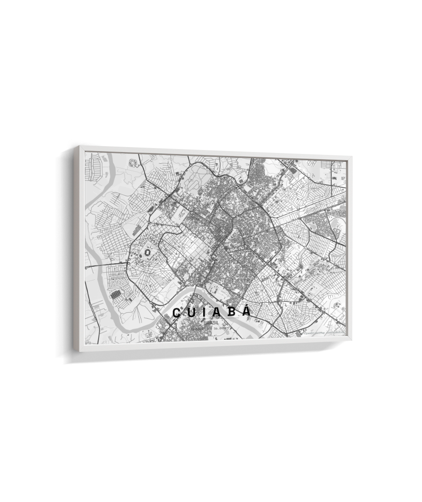 Quadro Horizontal Mapa de Cuiabá