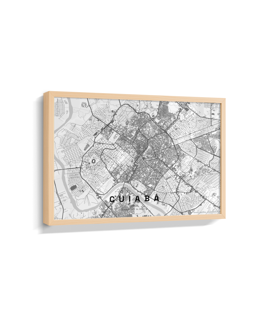 Quadro Horizontal Mapa de Cuiabá
