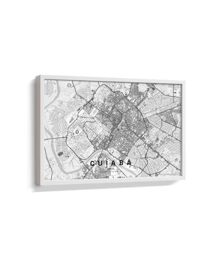 Quadro Horizontal Mapa de Cuiabá