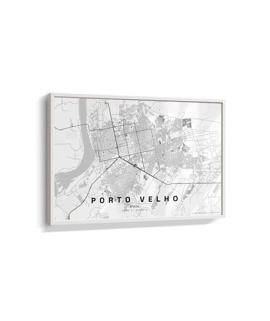 Quadro Mapa de Porto Velho - Horizontal