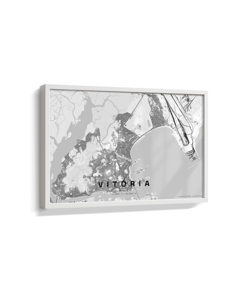 Quadro Mapa de Vitória - Horizontal