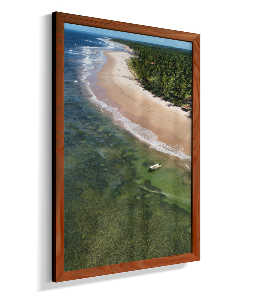 Quadro Praia de Algodões - Vertical