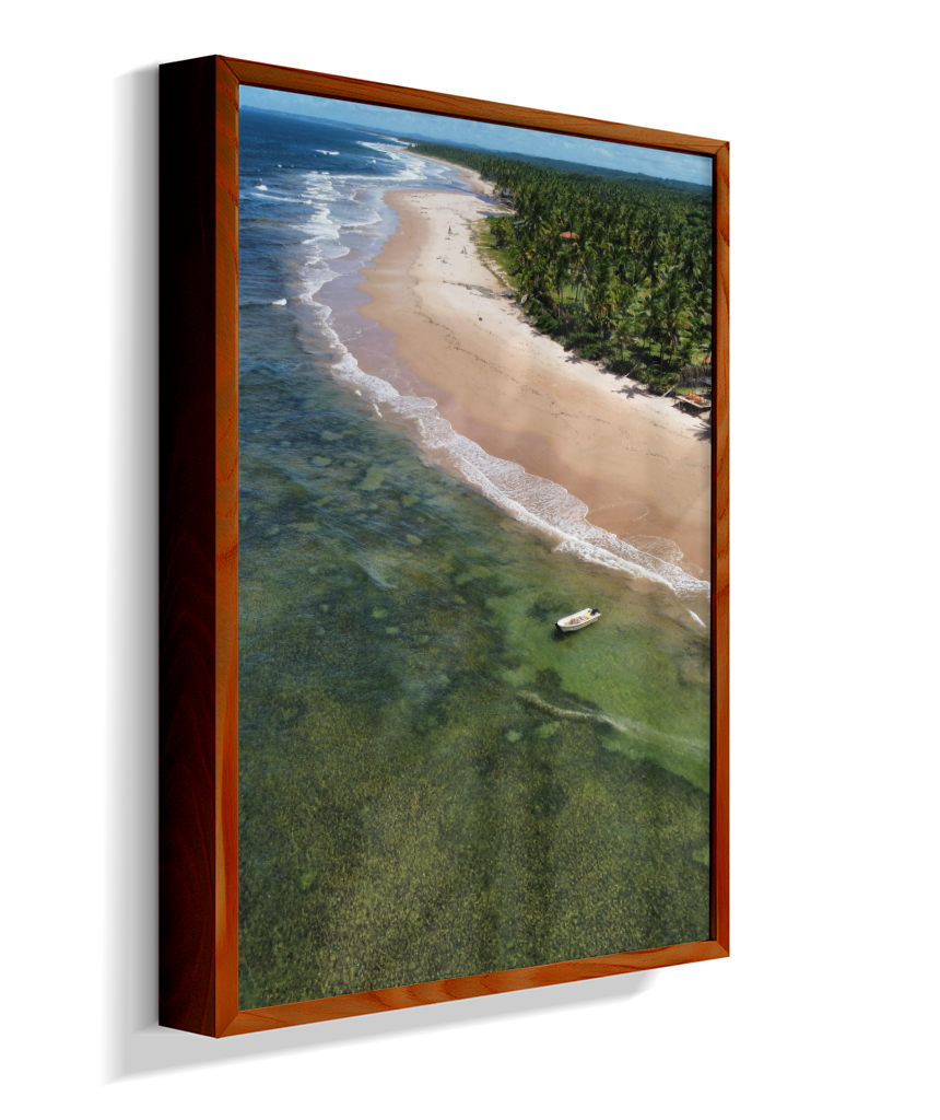 Quadro Praia de Algodões - Vertical