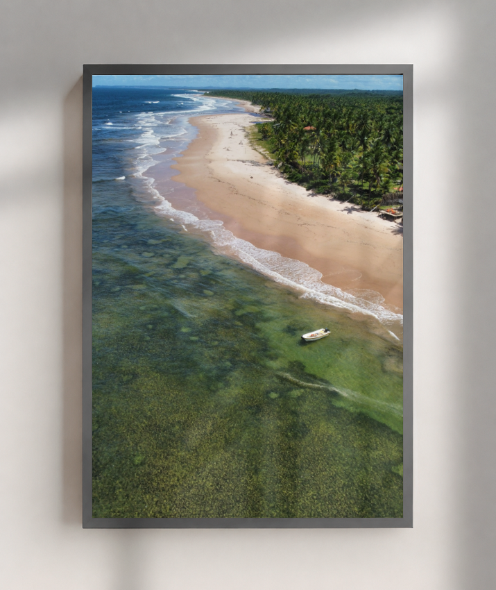 Quadro Praia de Algodões - Vertical