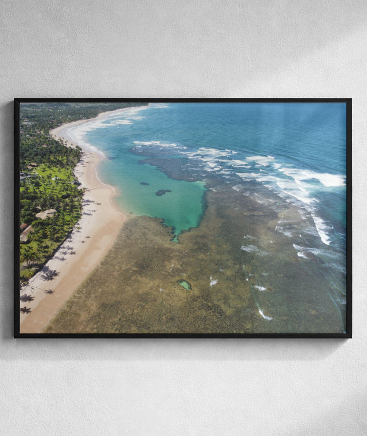 Quadro Coral Praia Taipus de Fora - Horizontal