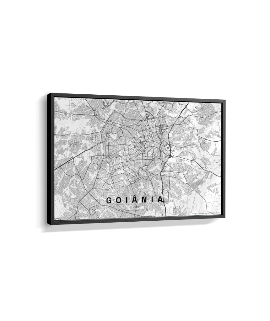 Quadro Horizontal Mapa de Goiânia