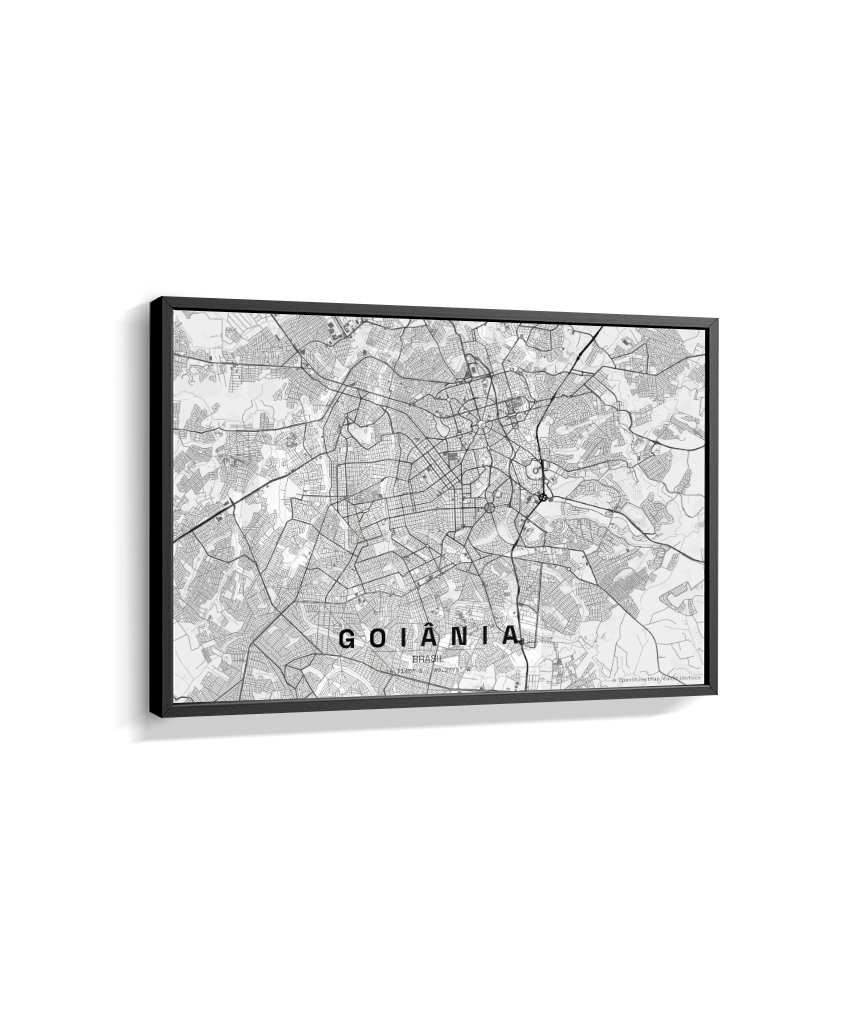 Quadro Horizontal Mapa de Goiânia