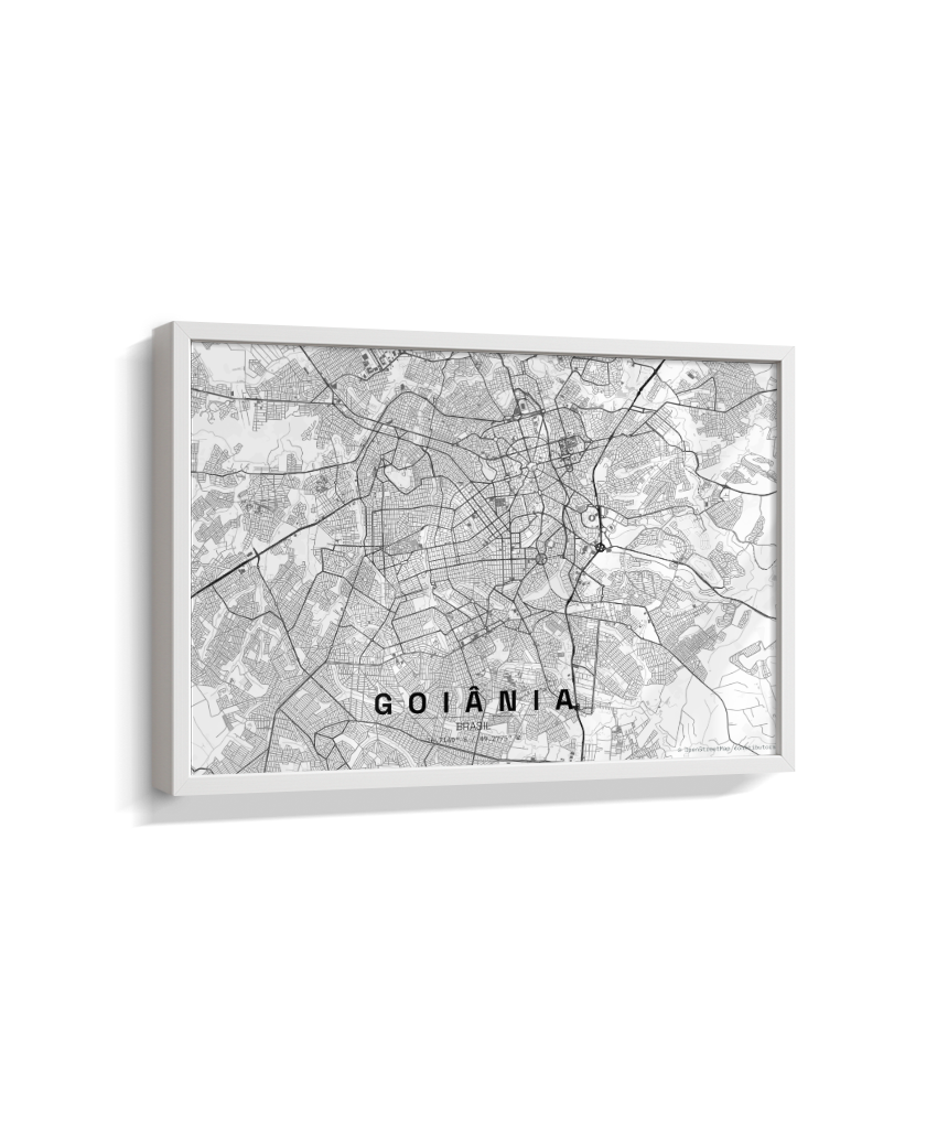 Quadro Horizontal Mapa de Goiânia