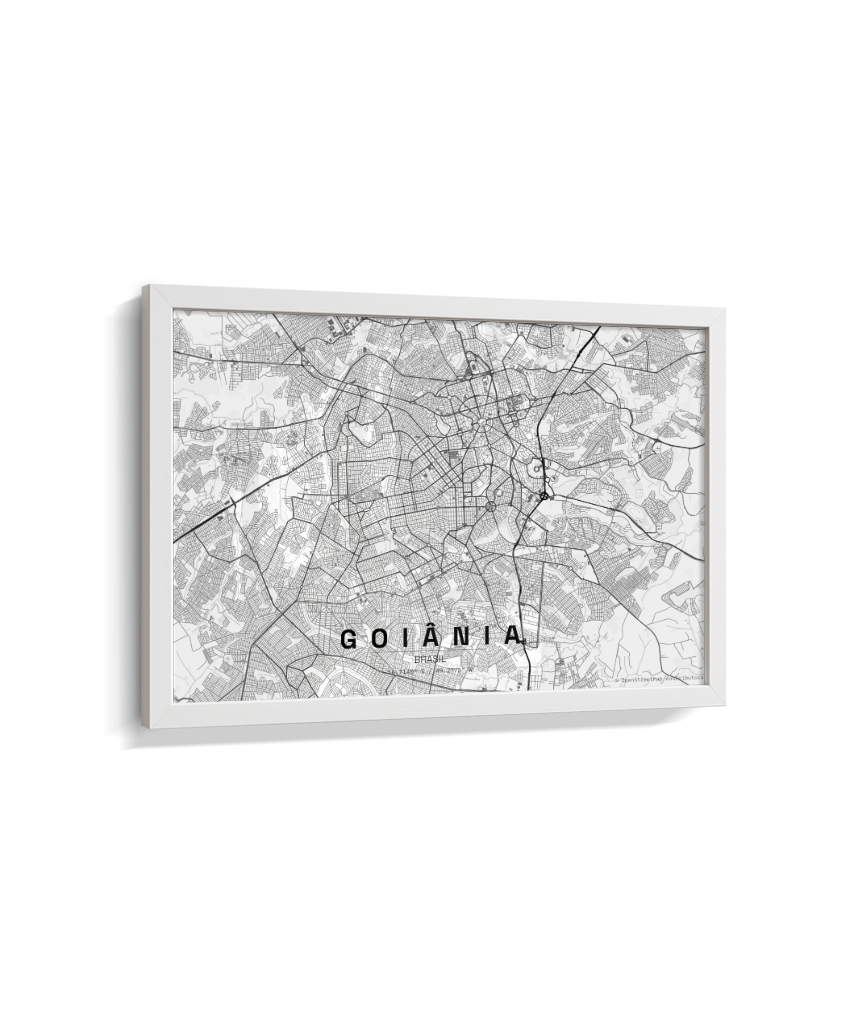 Quadro Horizontal Mapa de Goiânia