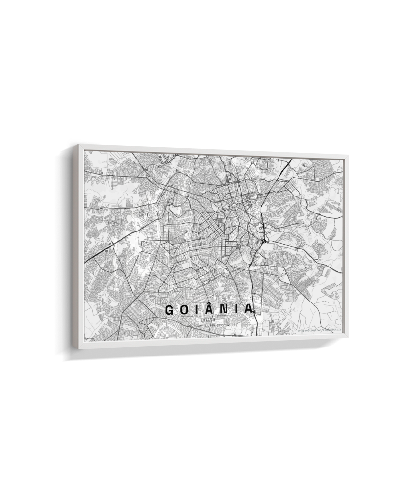 Quadro Horizontal Mapa de Goiânia