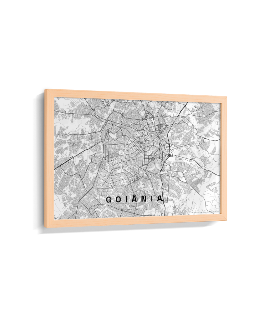 Quadro Horizontal Mapa de Goiânia