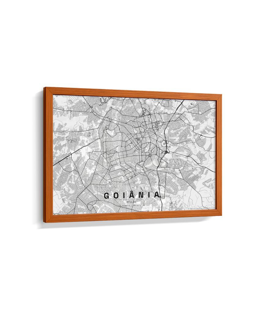 Quadro Horizontal Mapa de Goiânia