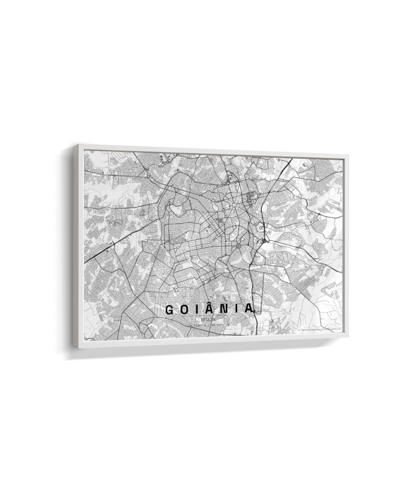 Quadro Horizontal Mapa de Goiânia