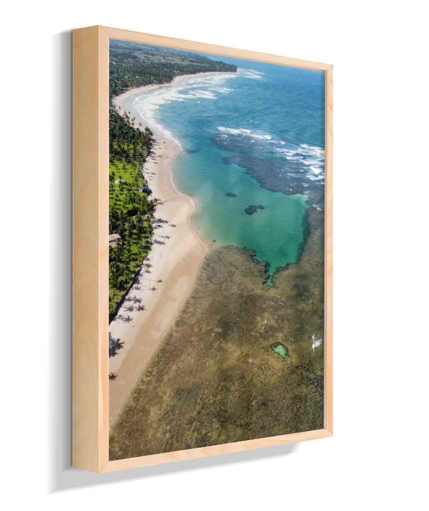 Quadro Coral Praia Taipus de Fora - Vertical