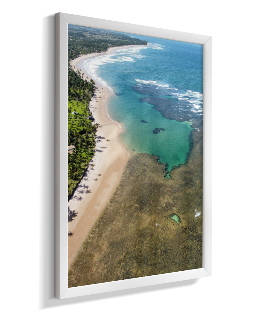 Quadro Coral Praia Taipus de Fora - Vertical