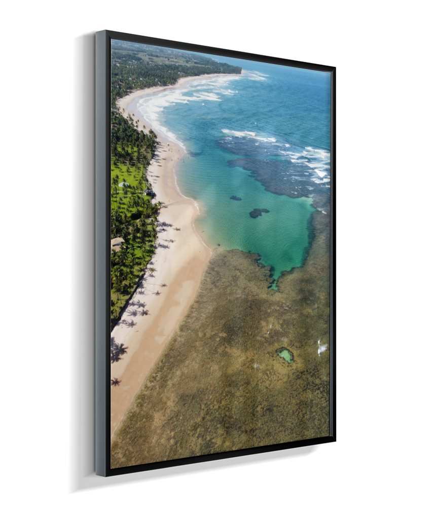 Quadro Coral Praia Taipus de Fora - Vertical
