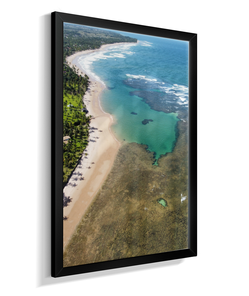 Quadro Coral Praia Taipus de Fora - Vertical