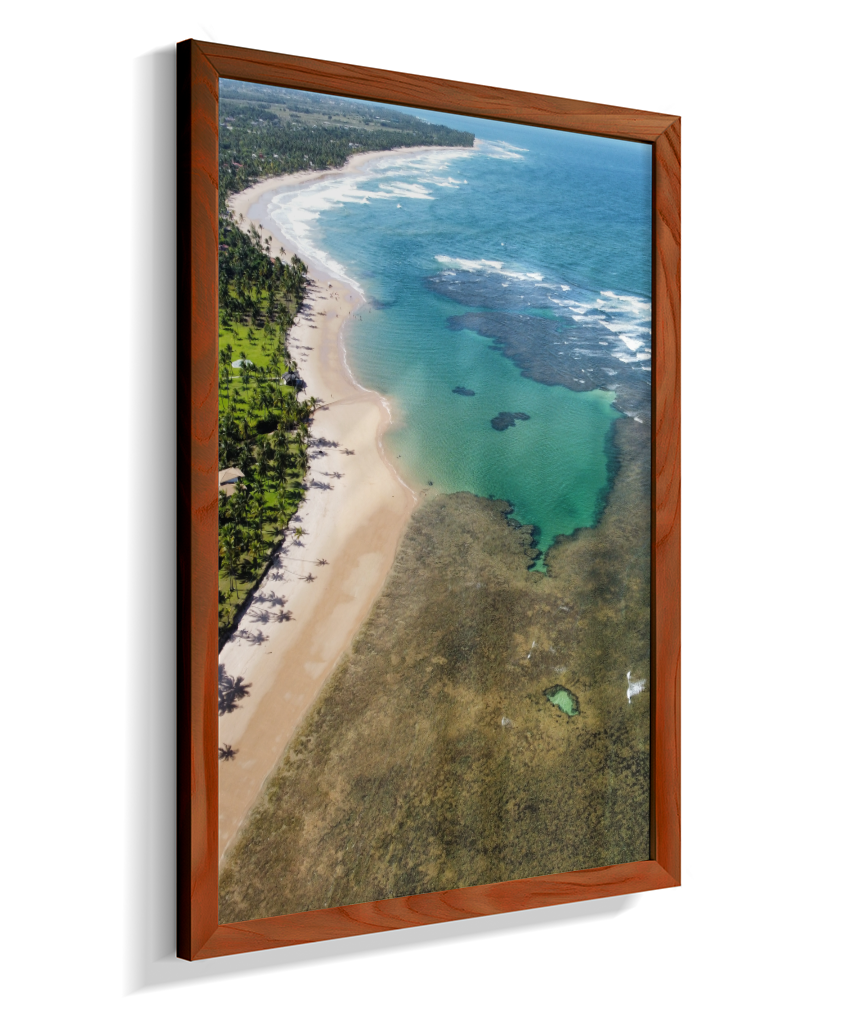 Quadro Coral Praia Taipus de Fora - Vertical
