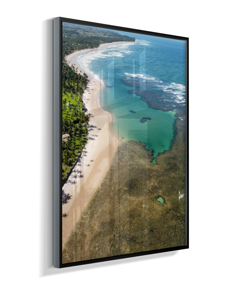 Quadro Coral Praia Taipus de Fora - Vertical