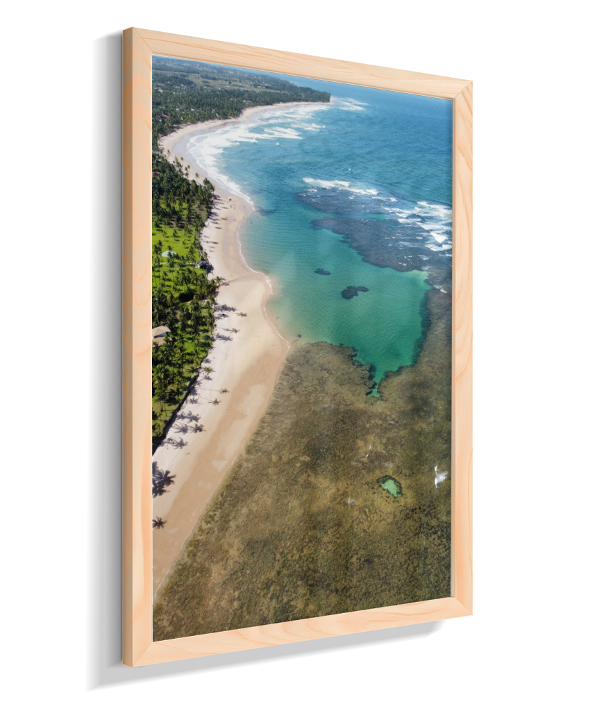 Quadro Coral Praia Taipus de Fora - Vertical