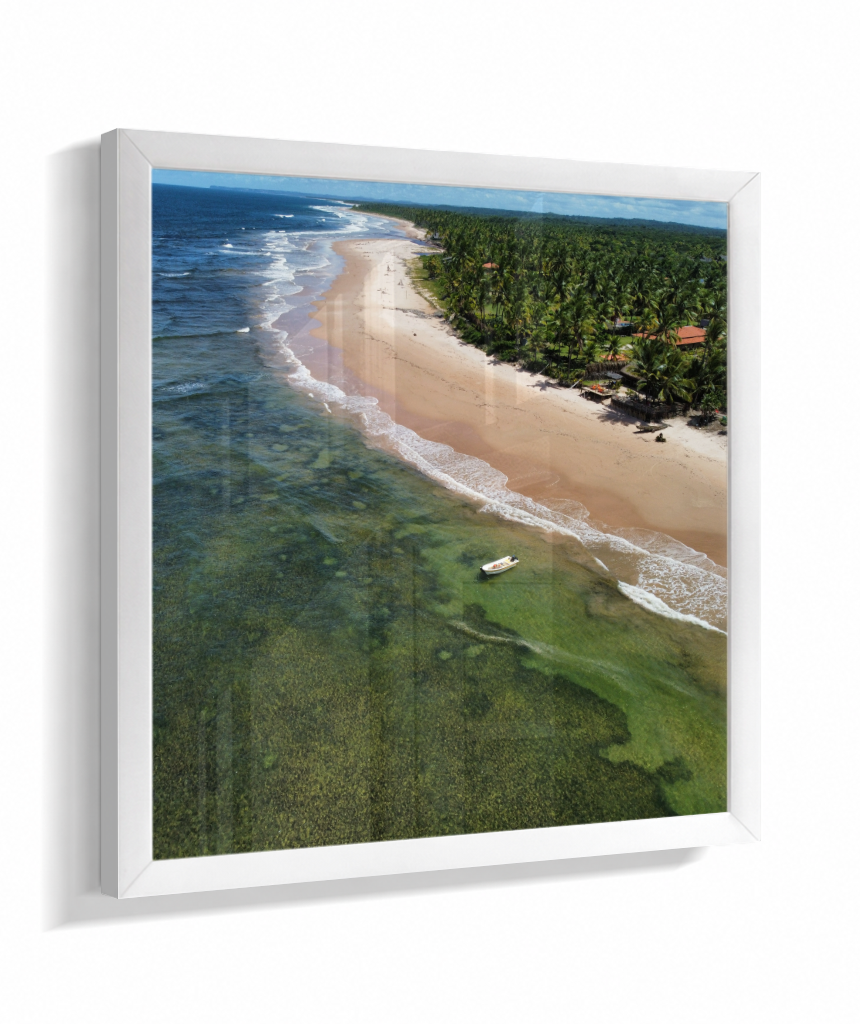 Quadro Praia de Algodões - Quadrado