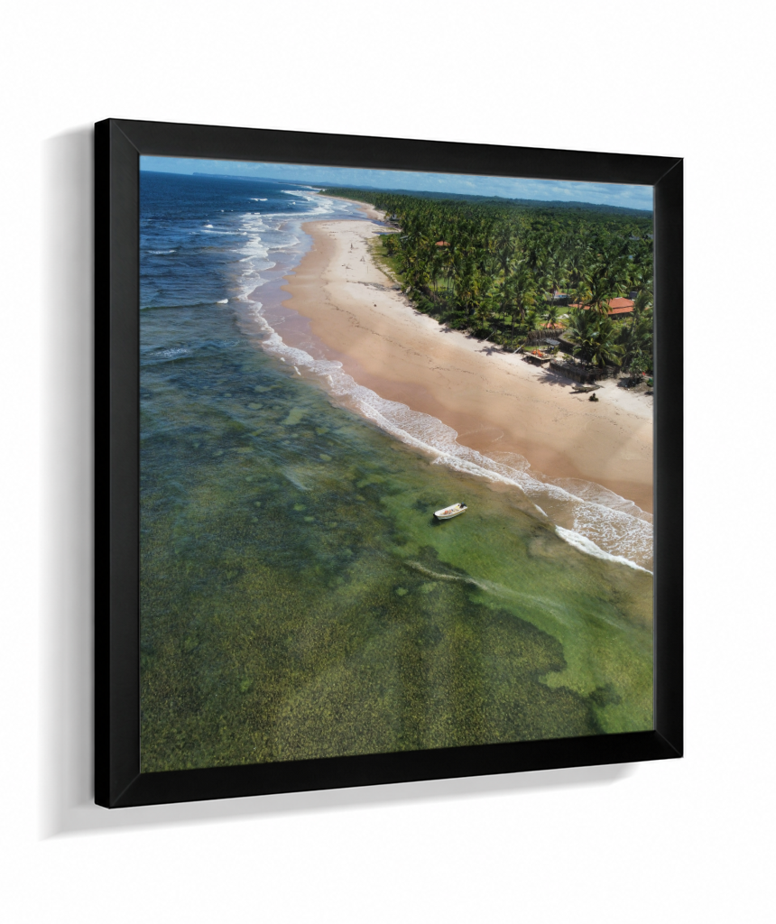 Quadro Praia de Algodões - Quadrado