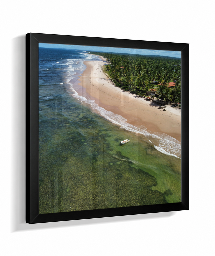 Quadro Praia de Algodões - Quadrado